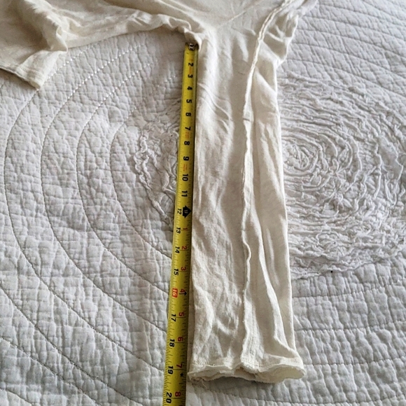 Women's Free People flowy blouse cream color size S - Picture 9 of 11